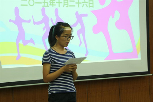 運動員代表發言