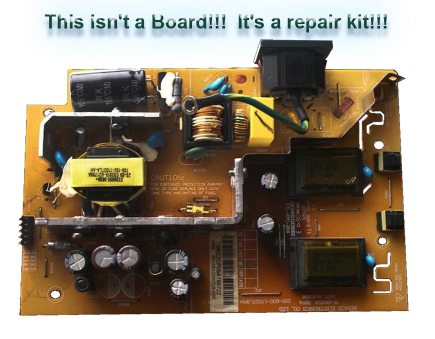 Repair Kit Capacitors Model: 680-4-10-1-11CA for Power Supply PI-190DTLB / PL-190DTLB P/N:  200-000170DTLBMH